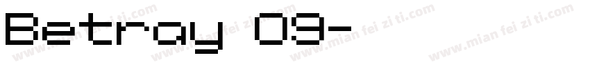 Betray 09字体转换